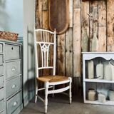 Old straw chair