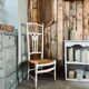 Old straw chair