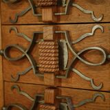 Oak buffet by Charles Dudouyt 1940s