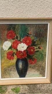Tableau, painting on canvas, still life, the bouquet of flowers.