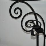 Coat rack wrought iron mirror