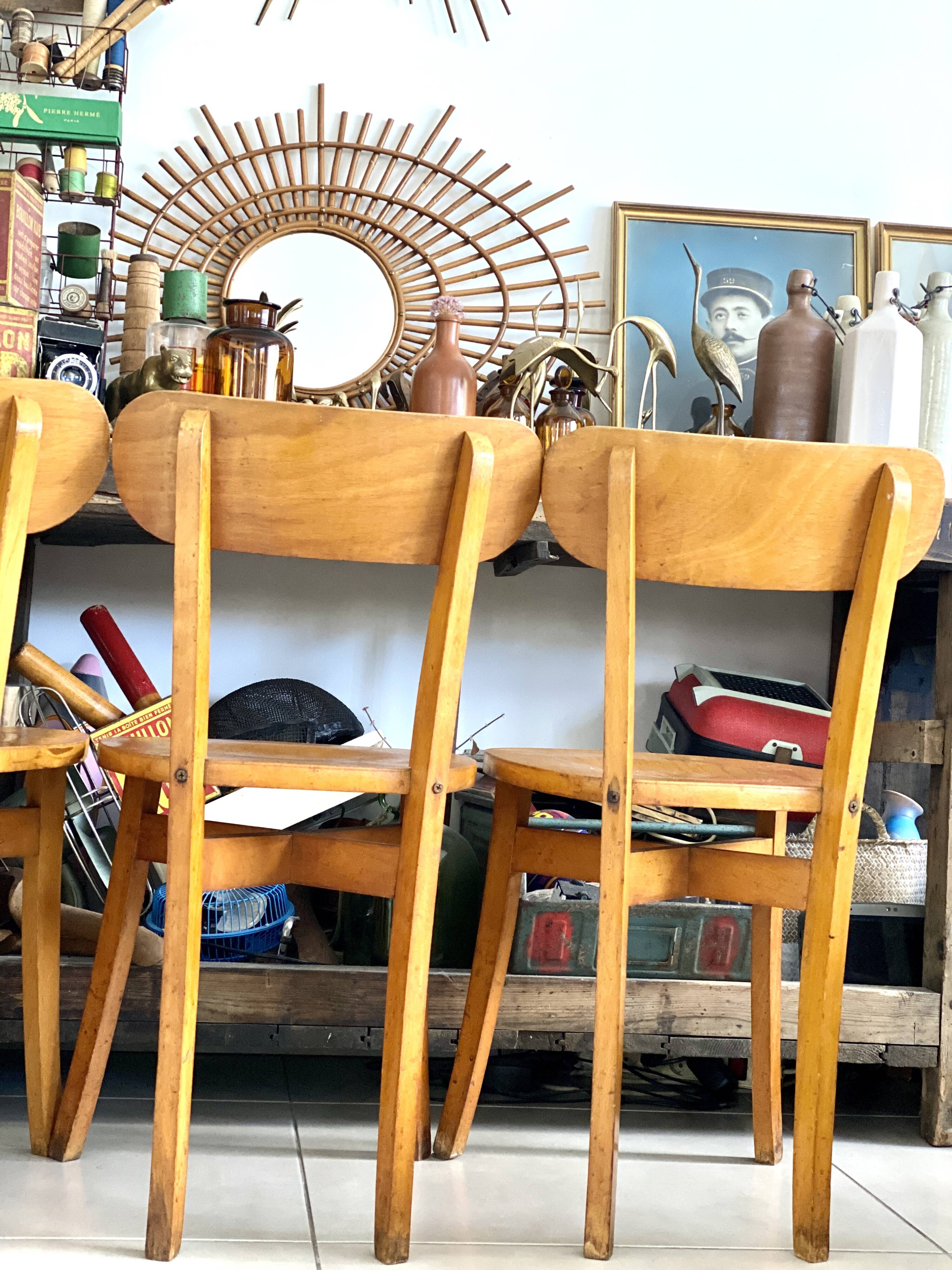 Lot de 5 chaises bistrot
