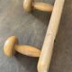 Wooden coat rack with 5 hooks circa 1960