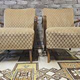 Pair of vintage 1950s armchairs