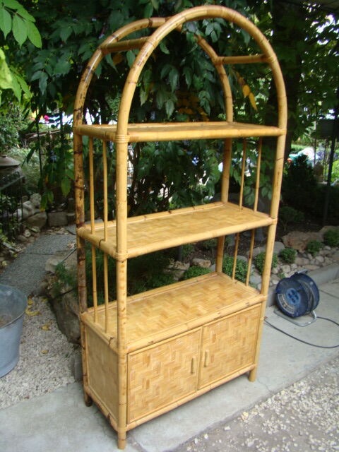 Ancient bamboo shelf