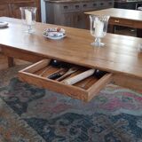 Solid oak farmhouse table 260x100