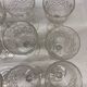Set of 12 cut crystal stemmed glasses from the Nancy crystal factory, art deco
