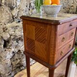 Bedside table Louis XVI marquetry