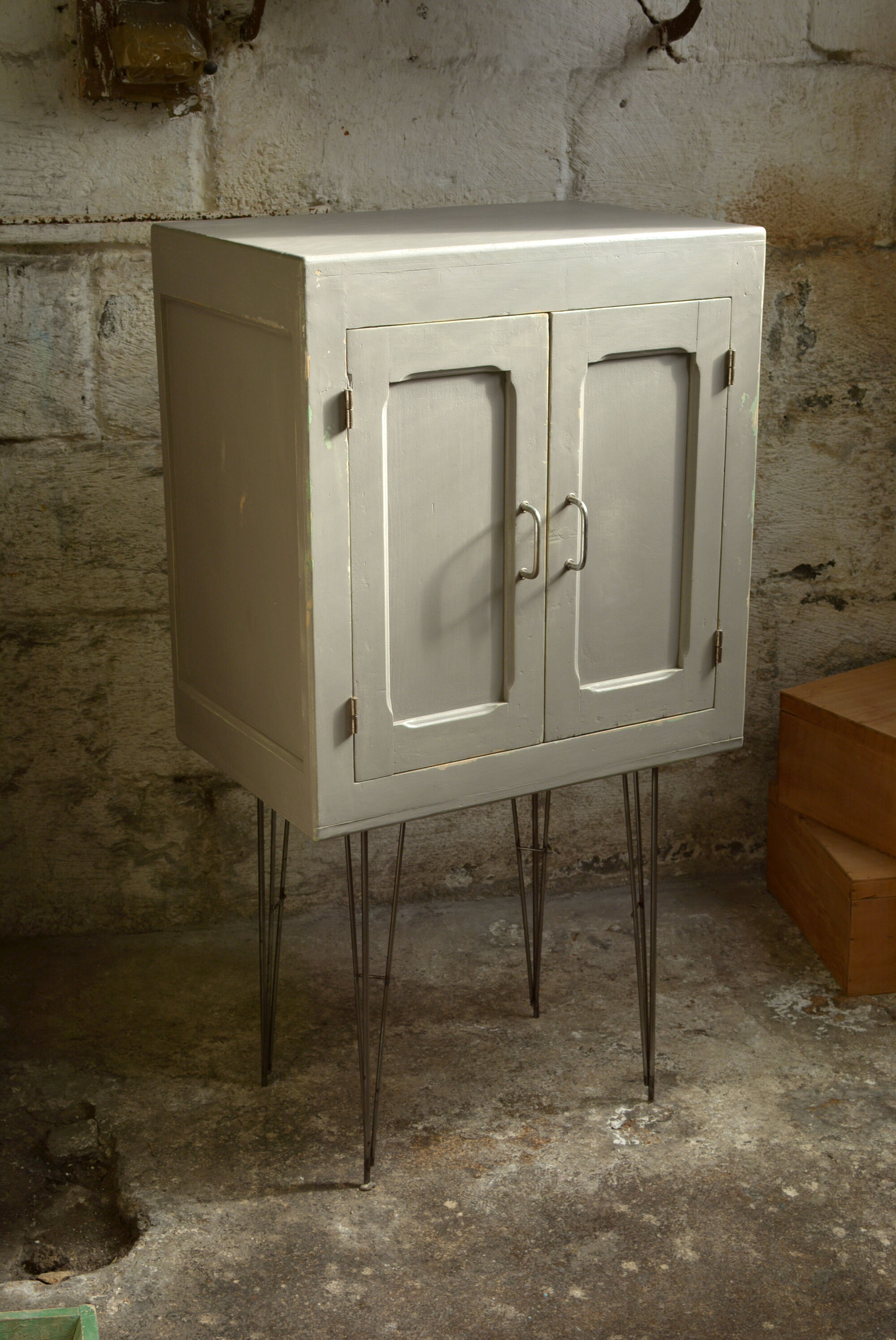 Vintage storage furniture on feet