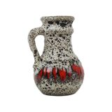 Fat Lava Design Vase West Germany Pottery Scheurich Lora 496-18