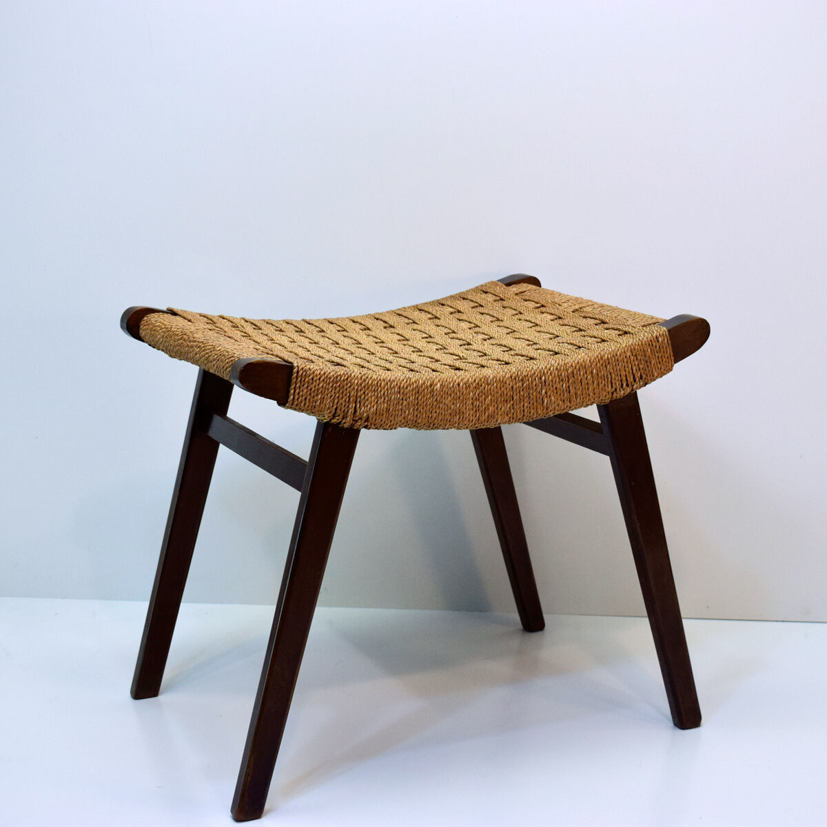 Gispen's Ottoman vintage braided rope stool