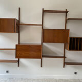 Set "Royal System" 4 teak columns by Poul Cadovius 1970