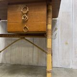 Louis Sognot rattan desk