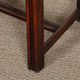 Set of 6 straw-seated solid wood chairs, French craftsmanship, 1940.