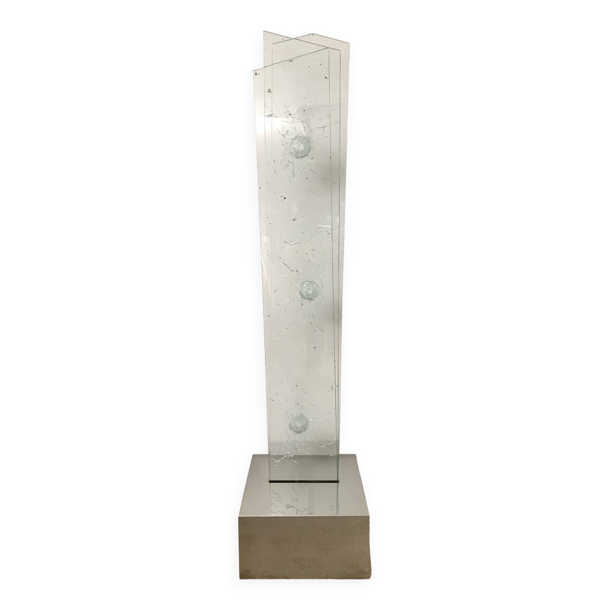 Light glass sculpture, Angelo Brescianini