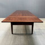 Large antique style oak extendable dining table
