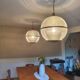 Globe holophane en laiton