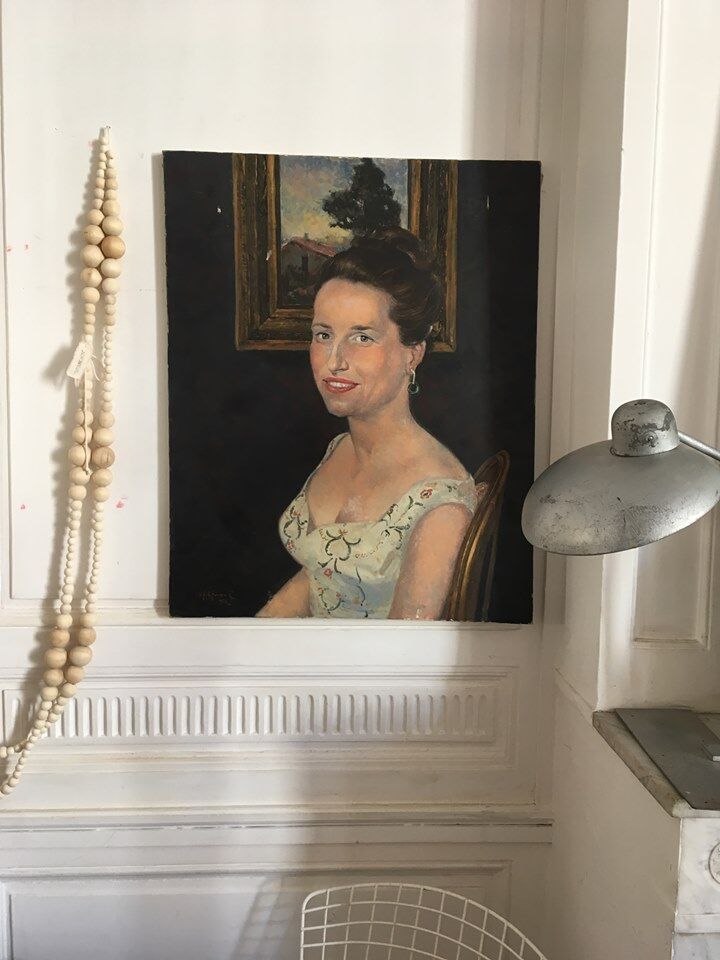 Portrait oil o canvas 20th Cty
