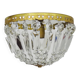 Old crown ceiling light, half basket with glass pendants. louis xvi style