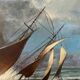 Marine, modern school, oil on canvas signed Van Ingelgam 1974