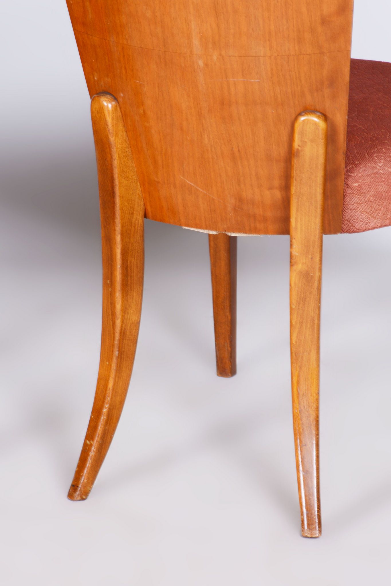 Set of Four Original ArtDeco Beech Chairs, Halabala, UP Zavody, Czechia, 1940s