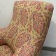 Antique English armchair with Liberty floral tapestry