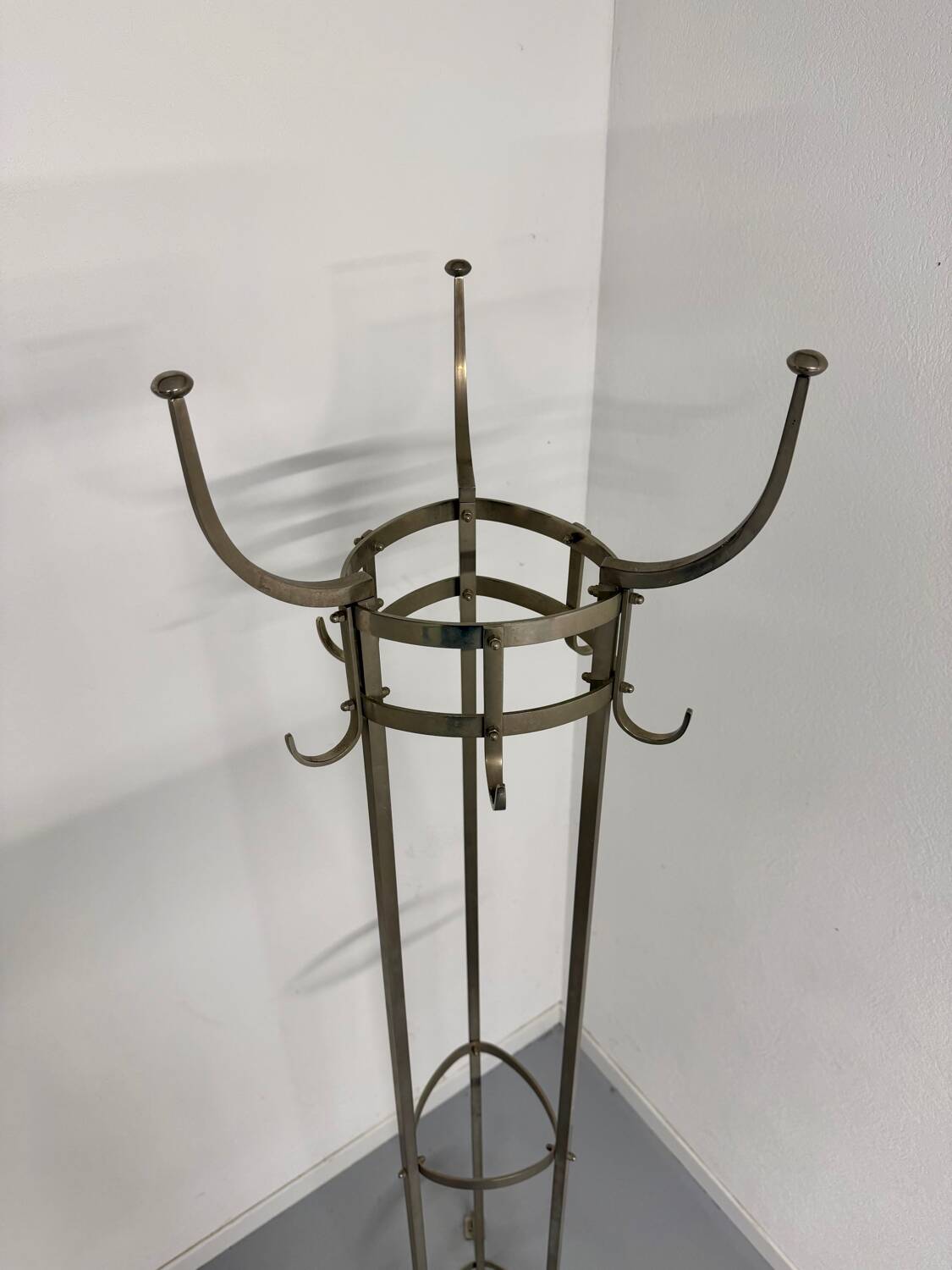 Coat rack Nymphenburg design by Otto Blümel for Classicon brass 80s