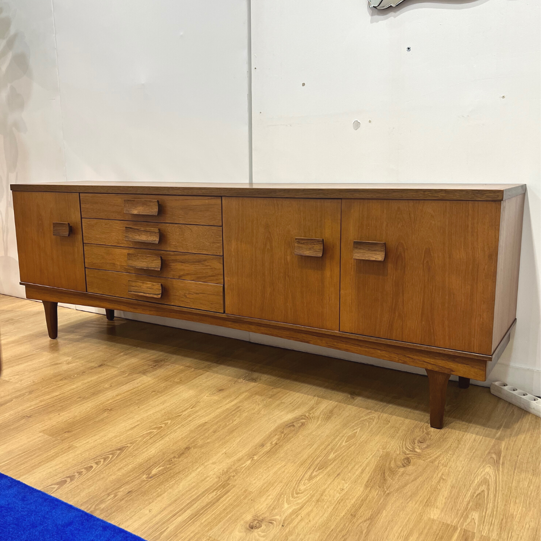 Teak and rosewood row