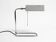 Grande lampe de table en chrome des années 1980 par Florian Schulz