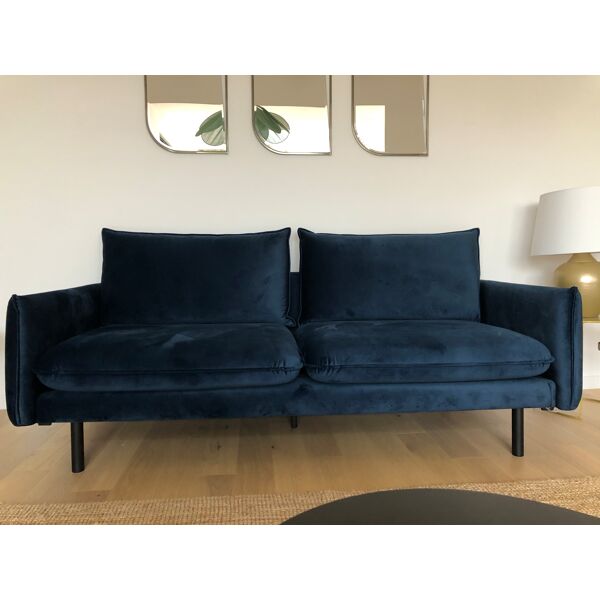 SIA velvet sofa 3-seater midnight blue | Selency