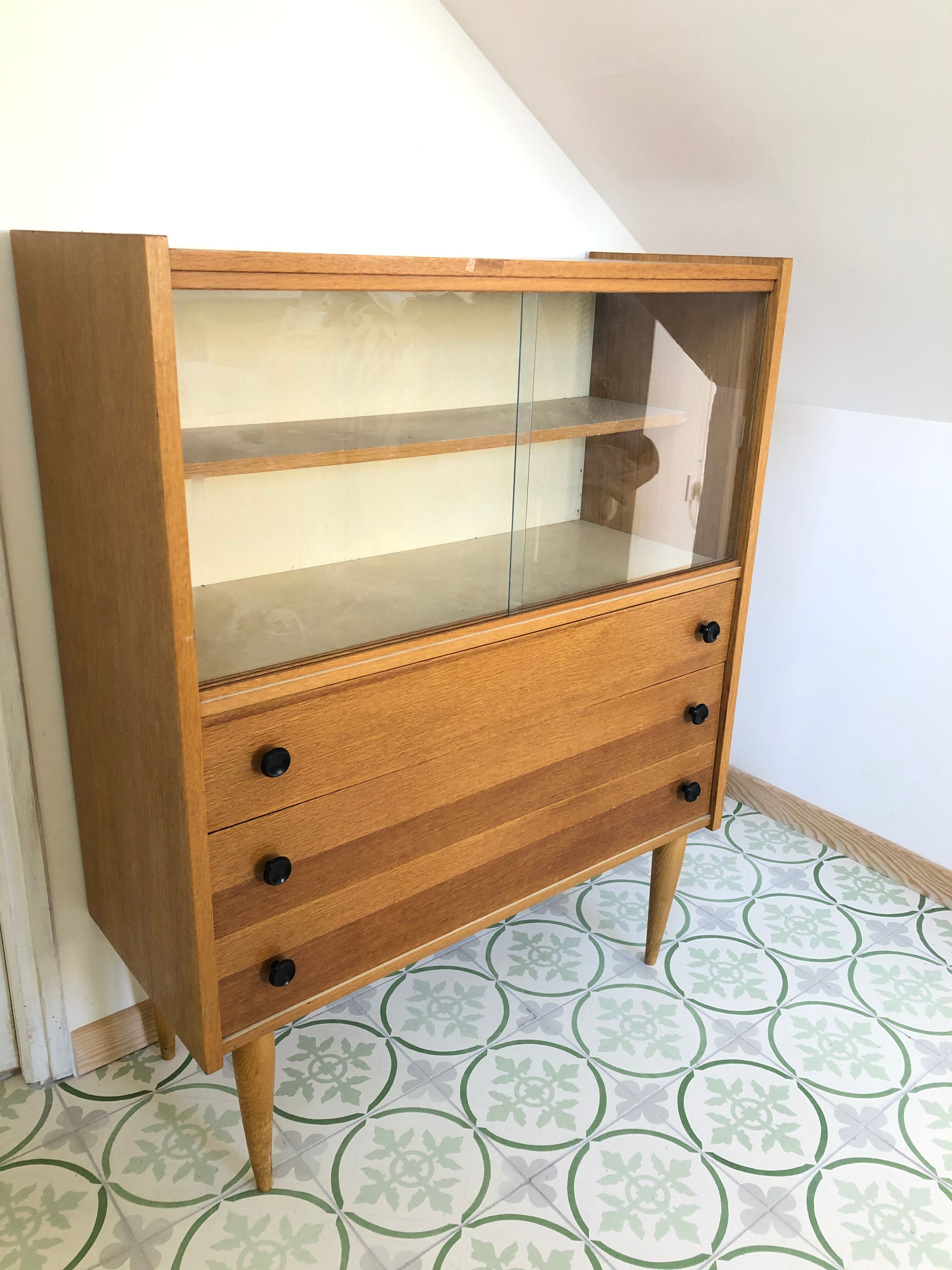 Vintage glazed dresser, 1960