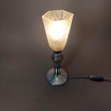 Lampe de chevet en aluminium et laiton 1930/1940
