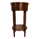 Cherry wood pedestal table