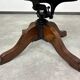 Chaise de bureau pivotante en chêne avec siège en rotin