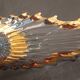 Crystal and gold centrepiece Royal Crystal of Bayel 1950