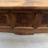 Provincial desk made of solid cherry wood, 20th century.