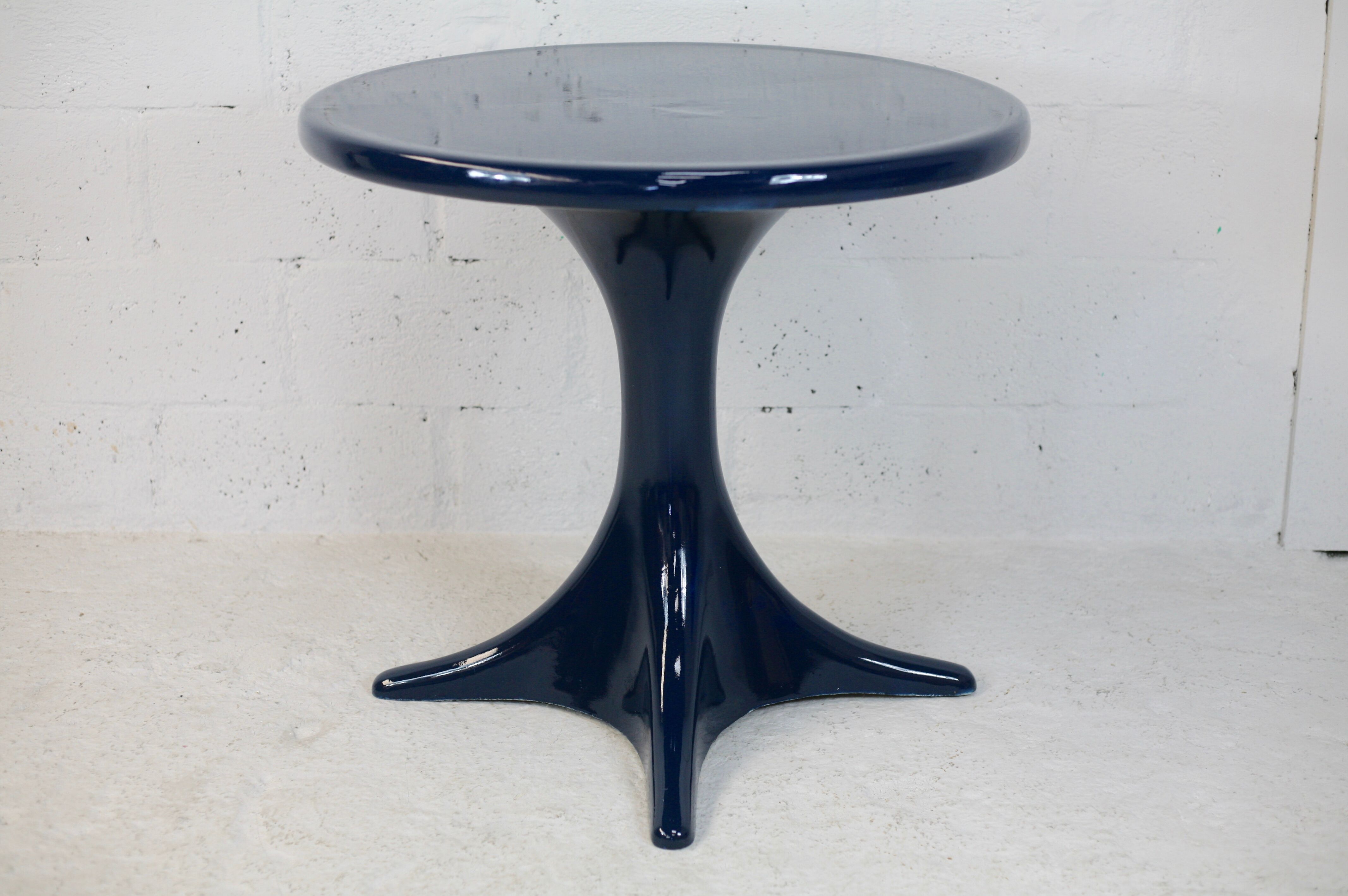 Fiberglass table, France, circa 1970