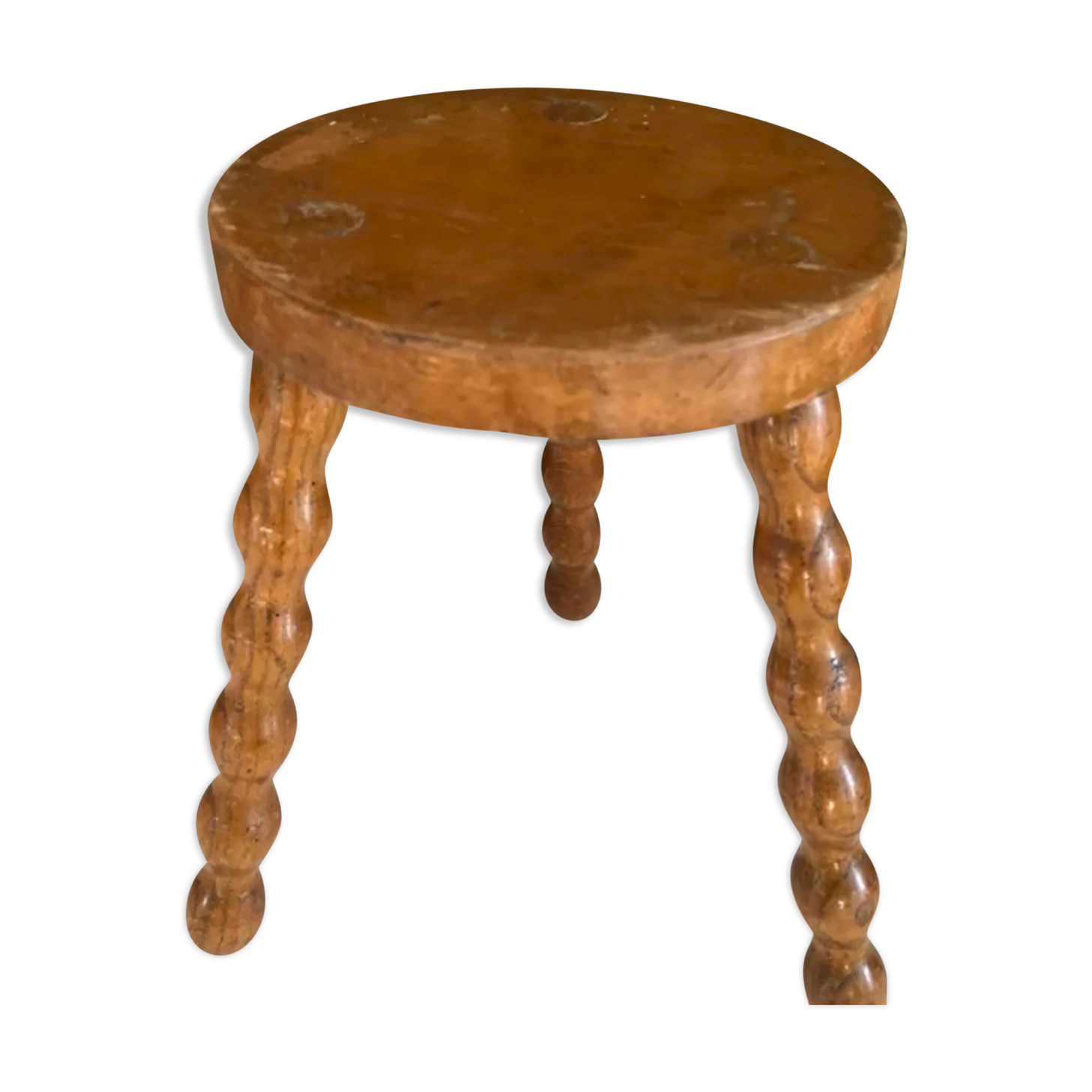 Tabouret de ferme tripode en bois