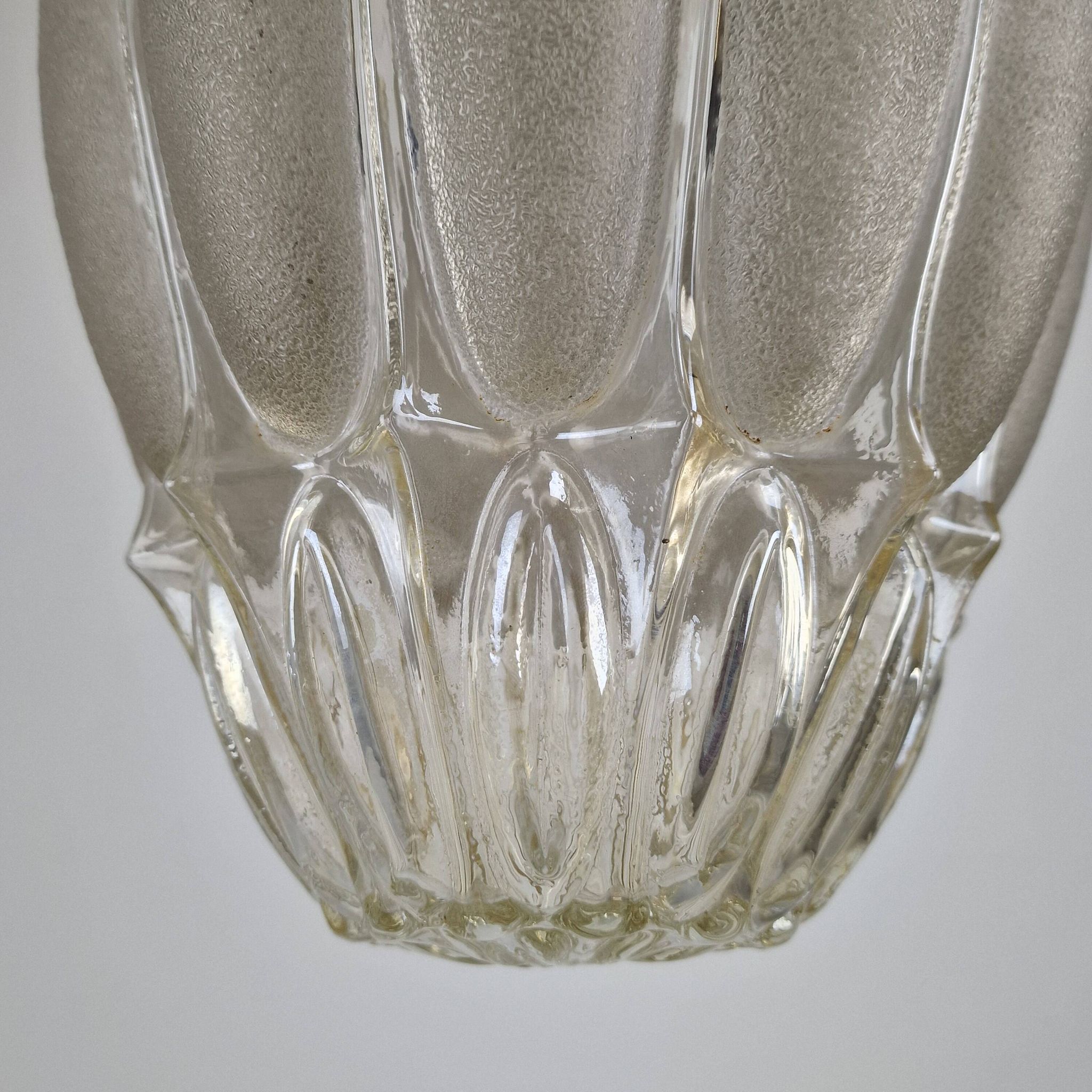 Italian Mazzega Murano Glass Pendant Lamp, 1970s