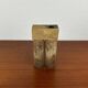 Klaus Lehmann, postmodern brutalist German pottery, sculpted column vase, 1981, ceramic