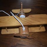 Wooden airplane suspension
