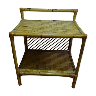 Rattan bedside