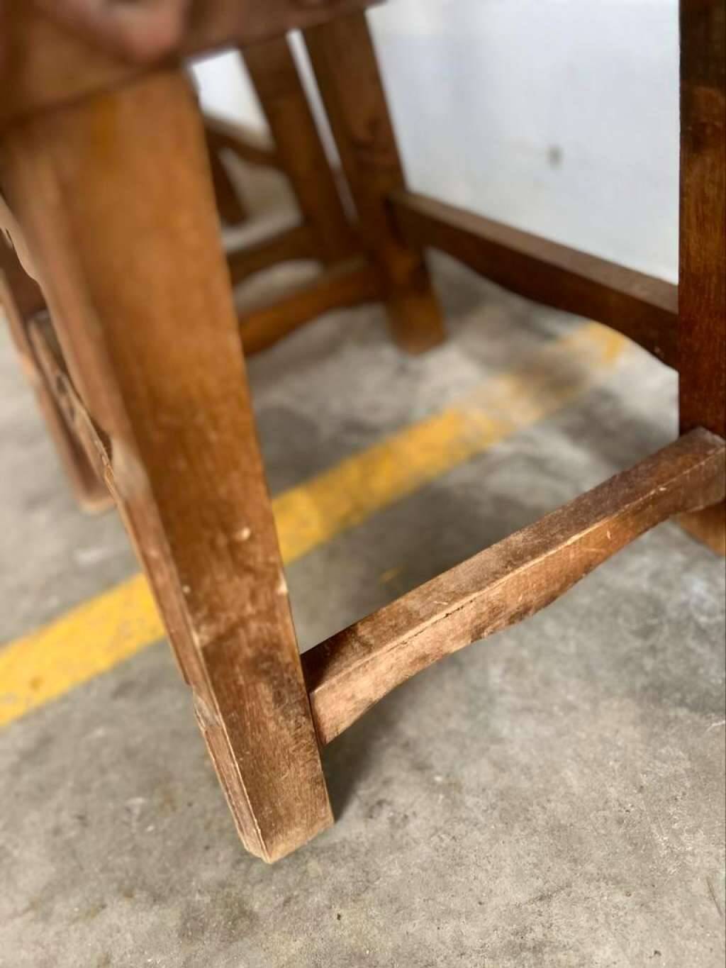 Set of 2 vintage spanish brutalist navarro argudo chairs | Selency