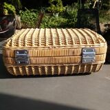 Wicker suitcase