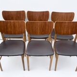 Danish Dining Chairs Set of 6 by Niels and Eva Koppel Slagelse Mobelfabric