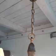 Italian gold coloured chandelier 1970s