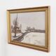 Painting „The Winterscape”, Scandinavian design, 1960s