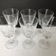 6 crystal water glasses