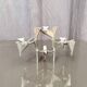 Set of four Space Age modular candlesticks, Hammonia Motard, Germany, 1970s