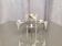Set of four Space Age modular candlesticks, Hammonia Motard, Germany, 1970s